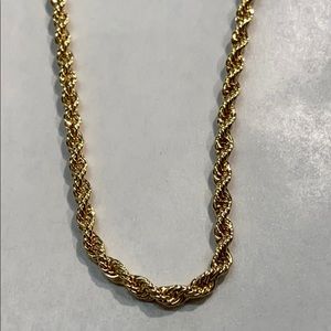 Brand New 24” 2.5mm Rope Chain Gold Plated